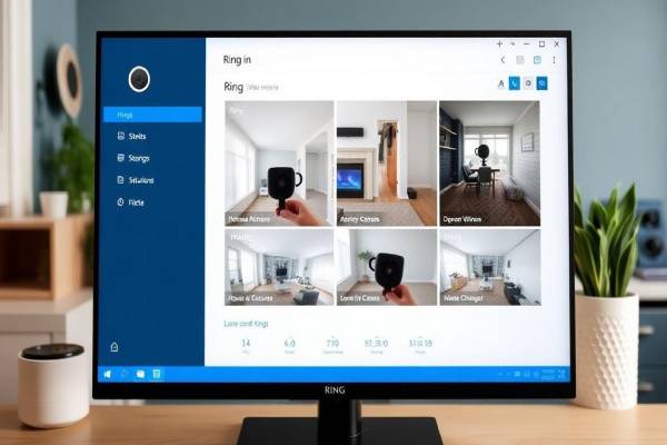The Ring App dashboard running on a Windows 11 desktop.
